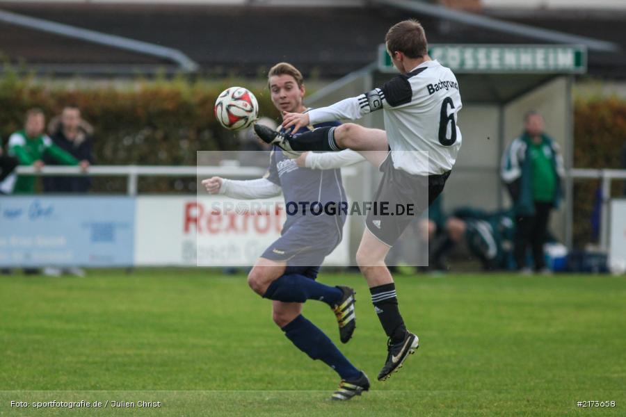 Dominik Seit, Sebastian Leisgang, 22.10.2016, Kreisklasse Würzburg, Fussball, FV Bachgrund, FC Gössenheim - Bild-ID: 2173658