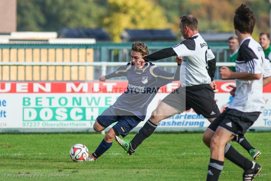 Jonas Holaschke, Martin Scheuner, 22.10.2016, Kreisklasse Würzburg, Fussball, FV Bachgrund, FC Gössenheim - Bild-ID: 2173671