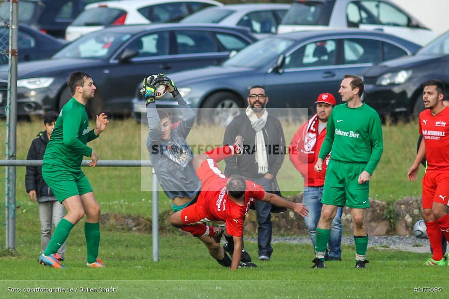 Serkan Dokkal, Felix Kühnlein, 23.10.2016, Fussball, Derby, FV Karlstadt II, FV Fatihspor Karlstadt - Bild-ID: 2173685