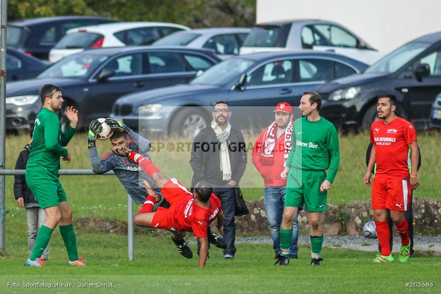 Felix Kühnlein, Serkan Dokkal, 23.10.2016, Fussball, Derby, FV Karlstadt II, FV Fatihspor Karlstadt - Bild-ID: 2173686