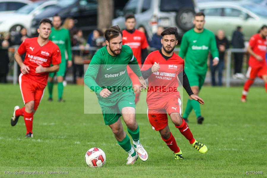 Mehmet Mercan, Benedikt Schrödl, 23.10.2016, Fussball, Derby, FV Karlstadt II, FV Fatihspor Karlstadt - Bild-ID: 2173688