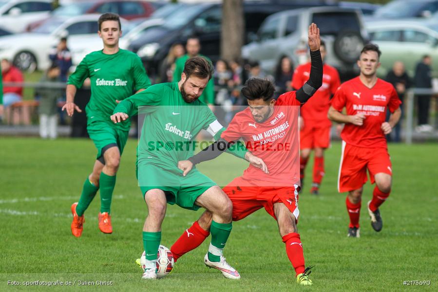 Mehmet Mercan, Benedikt Schrödl, 23.10.2016, Fussball, Derby, FV Karlstadt II, FV Fatihspor Karlstadt - Bild-ID: 2173690