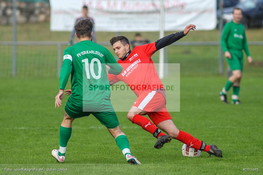 Benedikt Schrödl, Volkan Bedir, 23.10.2016, Fussball, Derby, FV Karlstadt II, FV Fatihspor Karlstadt - Bild-ID: 2173695
