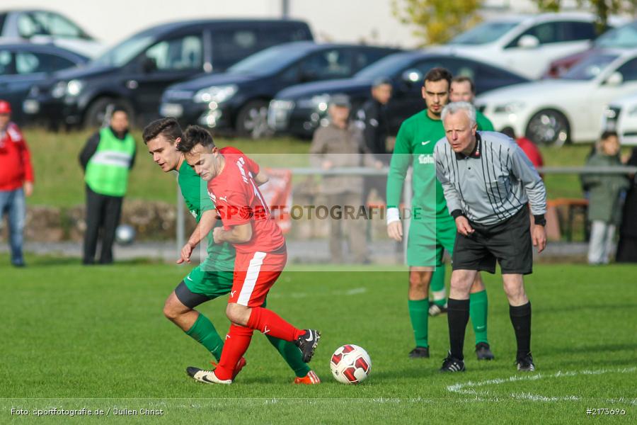 Serkan Gür, Lukas Wolf, 23.10.2016, Fussball, Derby, FV Karlstadt II, FV Fatihspor Karlstadt - Bild-ID: 2173696