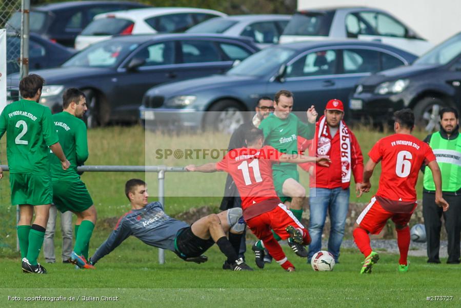 Felix Kühnlein, Serkan Dokkal, 23.10.2016, Fussball, Derby, FV Karlstadt II, FV Fatihspor Karlstadt - Bild-ID: 2173727 Felix Kühnlein, Serkan Dokkal, 23.10.2016, Fussball, Derby, FV Karlstadt II, FV Fatihspor Karlstadt - Bild-ID: 2173727