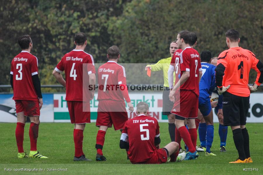 05.11.2016, Fussball, Landesliga Nordwest, TG Höchberg, TSV Karlburg - Bild-ID: 2173916