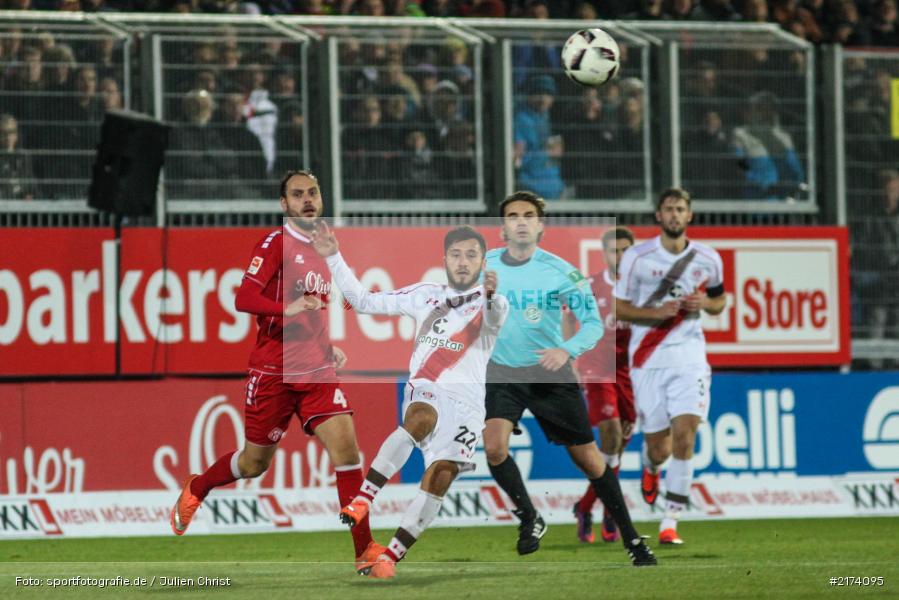 Enver Cenk Sahin, 2. Bundesliga, 07.11.2016, Würzburg, flyeralarm Arena, FC St. Pauli, FC Würzburger Kickers - Bild-ID: 2174095