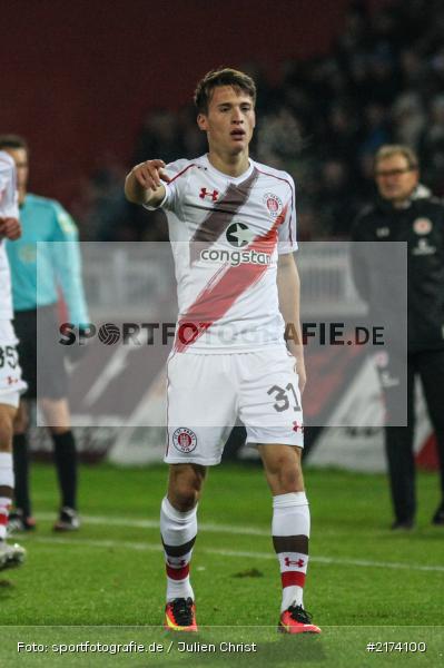 Maurice Jerome Litka, 2. Bundesliga, 07.11.2016, Würzburg, flyeralarm Arena, FC St. Pauli, FC Würzburger Kickers - Bild-ID: 2174100