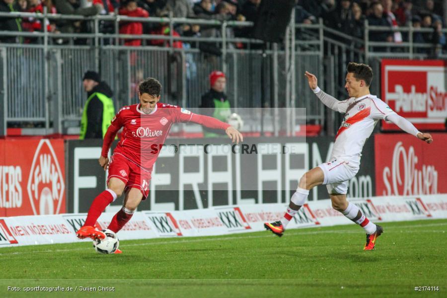 Maurice Jerome Litka, Sascha Traut, 2. Bundesliga, 07.11.2016, Würzburg, flyeralarm Arena, FC St. Pauli, FC Würzburger Kickers - Bild-ID: 2174114