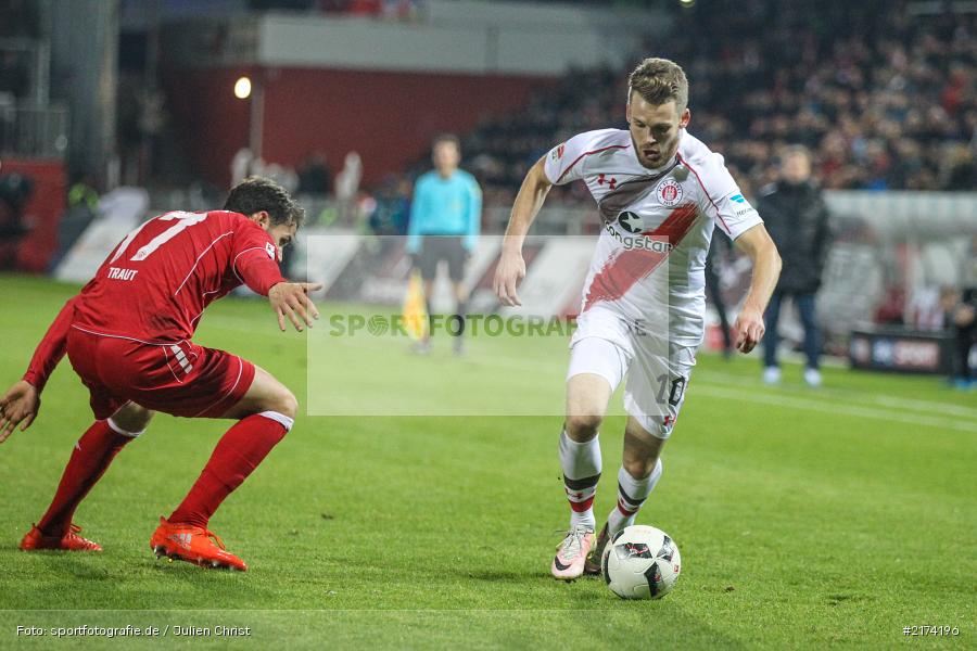 07.11.2016, Würzburg, flyeralarm Arena, 2. Bundesliga, FC St. Pauli, FC Würzburger Kickers - Bild-ID: 2174196