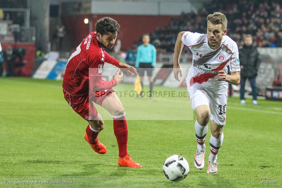 07.11.2016, Würzburg, flyeralarm Arena, 2. Bundesliga, FC St. Pauli, FC Würzburger Kickers - Bild-ID: 2174197