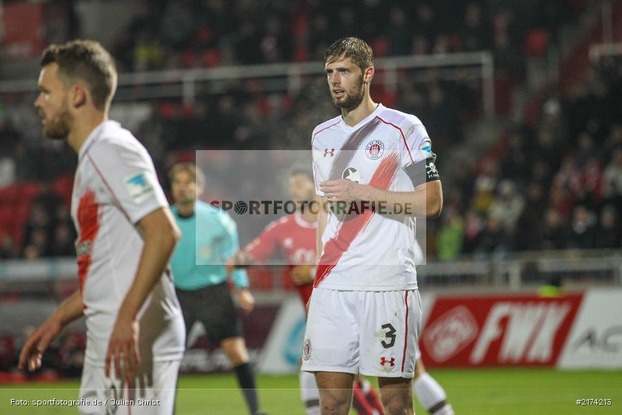 Lasse Sobiech, 07.11.2016, Würzburg, flyeralarm Arena, 2. Bundesliga, FC St. Pauli, FC Würzburger Kickers - Bild-ID: 2174213
