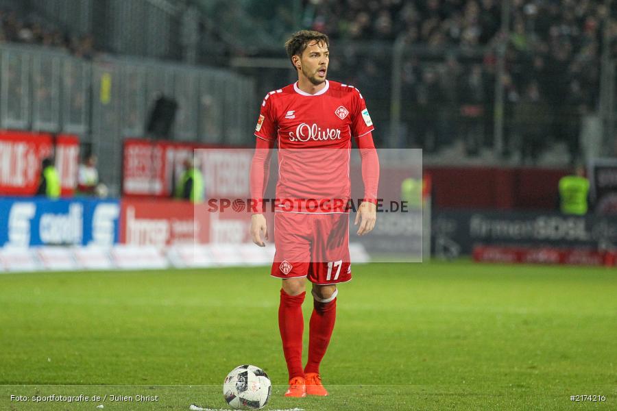 Sascha Traut, 07.11.2016, Würzburg, flyeralarm Arena, 2. Bundesliga, FC St. Pauli, FC Würzburger Kickers - Bild-ID: 2174216