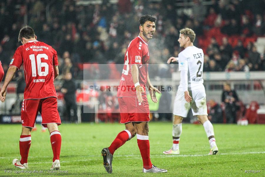 Elia Soriano, 07.11.2016, Würzburg, flyeralarm Arena, Fussball, 2. Bundesliga, FC St. Pauli, FC Würzburger Kickers - Bild-ID: 2174249 Elia Soriano, 07.11.2016, Würzburg, flyeralarm Arena, Fussball, 2. Bundesliga, FC St. Pauli, FC Würzburger Kickers - Bild-ID: 2174249