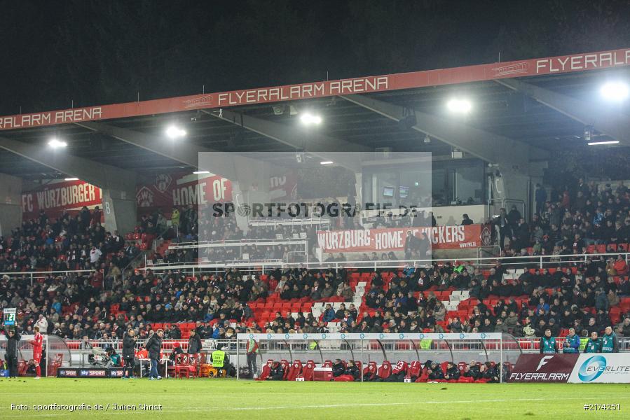 Haupttribüne, 07.11.2016, Würzburg, flyeralarm Arena, Fussball, 2. Bundesliga, FC St. Pauli, FC Würzburger Kickers - Bild-ID: 2174251
