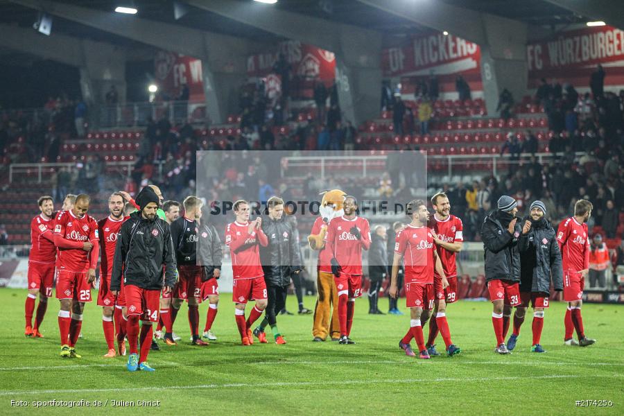 07.11.2016, Würzburg, flyeralarm Arena, Fussball, 2. Bundesliga, FC St. Pauli, FC Würzburger Kickers - Bild-ID: 2174256