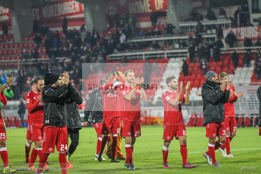 07.11.2016, Würzburg, flyeralarm Arena, Fussball, 2. Bundesliga, FC St. Pauli, FC Würzburger Kickers - Bild-ID: 2174257