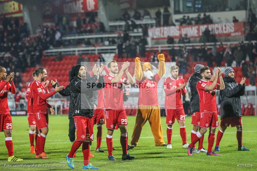 07.11.2016, Würzburg, flyeralarm Arena, Fussball, 2. Bundesliga, FC St. Pauli, FC Würzburger Kickers - Bild-ID: 2174258