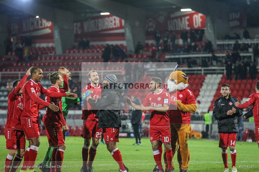 07.11.2016, Würzburg, flyeralarm Arena, Fussball, 2. Bundesliga, FC St. Pauli, FC Würzburger Kickers - Bild-ID: 2174267