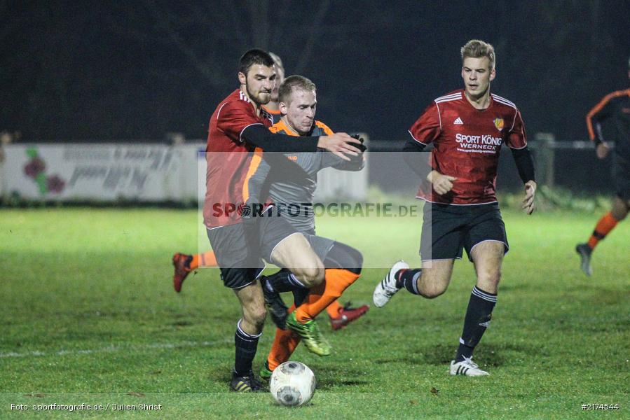 Jan Rottmann, Simon Kraus, 23.11.2016, Fussball, U19 Bezirksoberliga, JFG Werntal Kicker, JFG Kreis Karlstadt - Bild-ID: 2174544