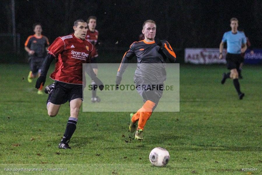 Simon Kraus, Jens Göbel, 23.11.2016, Fussball, U19 Bezirksoberliga, JFG Werntal Kicker, JFG Kreis Karlstadt - Bild-ID: 2174549