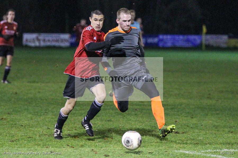 Simon Kraus, Jens Göbel, 23.11.2016, Fussball, U19 Bezirksoberliga, JFG Werntal Kicker, JFG Kreis Karlstadt - Bild-ID: 2174551