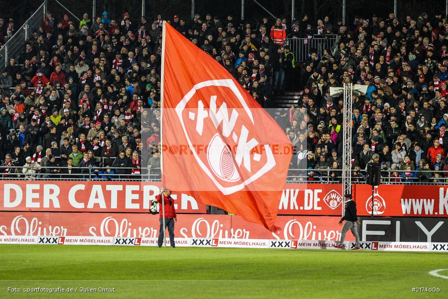 FWK Fahne, Würzburg, flyeralarm Arena, 25.11.2016, Fussball, 2. Bundesliga, FC Erzgebirga Aue, FC Würzburger Kickers - Bild-ID: 2174606