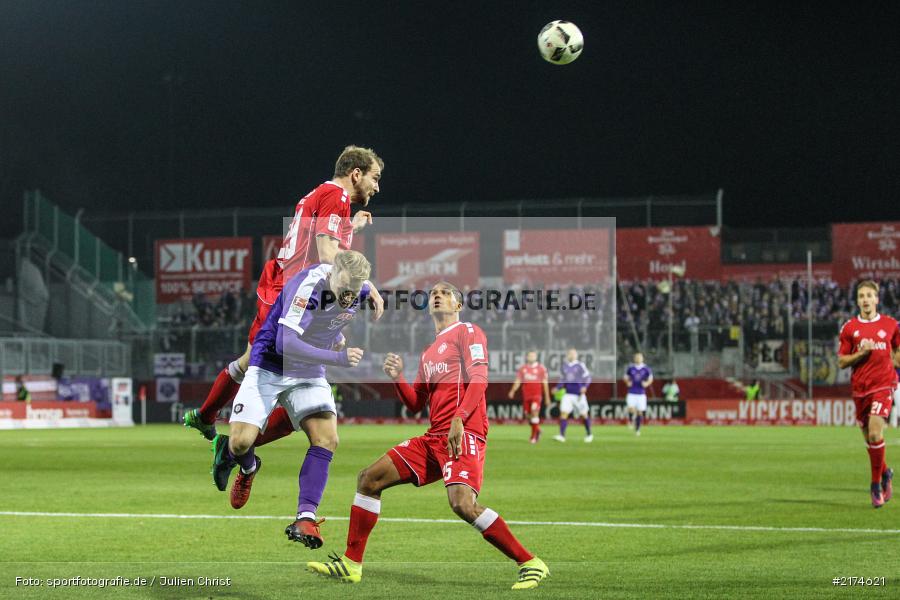 Sebastian Neumann, Würzburg, flyeralarm Arena, 25.11.2016, Fussball, 2. Bundesliga, FC Erzgebirga Aue, FC Würzburger Kickers - Bild-ID: 2174621