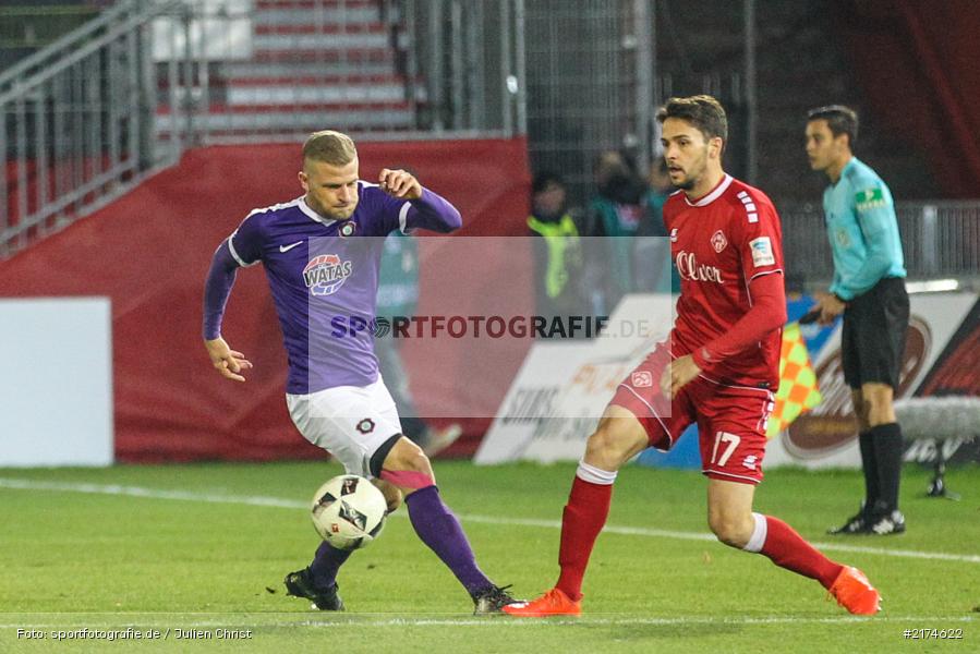 Würzburg, flyeralarm Arena, 25.11.2016, Fussball, 2. Bundesliga, FC Erzgebirga Aue, FC Würzburger Kickers - Bild-ID: 2174622