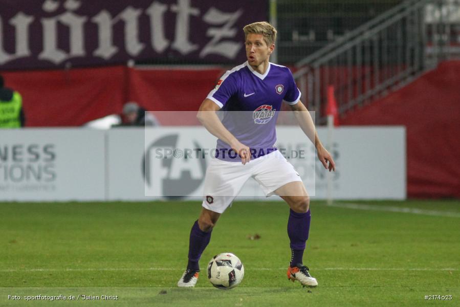 Sebastian Hertner, Würzburg, flyeralarm Arena, 25.11.2016, Fussball, 2. Bundesliga, FC Erzgebirga Aue, FC Würzburger Kickers - Bild-ID: 2174623