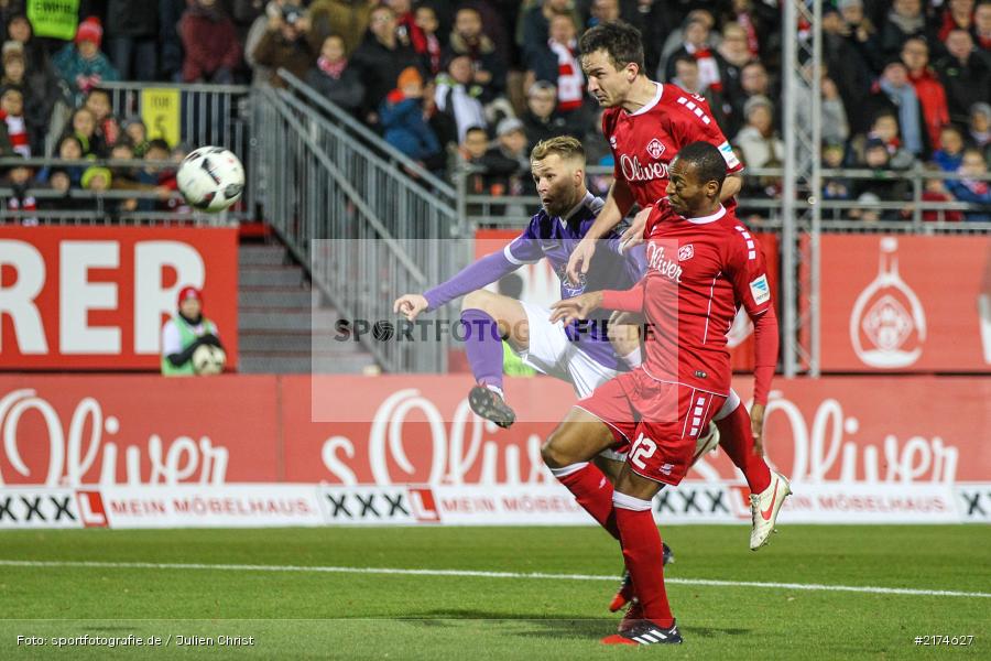 Peter Kurzweg, Würzburg, flyeralarm Arena, 25.11.2016, Fussball, 2. Bundesliga, FC Erzgebirga Aue, FC Würzburger Kickers - Bild-ID: 2174627