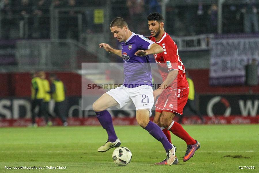 Adam Susac, Elia Soriano, Würzburg, flyeralarm Arena, 25.11.2016, Fussball, 2. Bundesliga, FC Erzgebirga Aue, FC Würzburger Kickers - Bild-ID: 2174638 Adam Susac, Elia Soriano, Würzburg, flyeralarm Arena, 25.11.2016, Fussball, 2. Bundesliga, FC Erzgebirga Aue, FC Würzburger Kickers - Bild-ID: 2174638