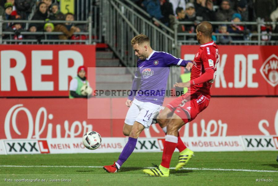 David Pisot, Pascal Köpke, Würzburg, flyeralarm Arena, 25.11.2016, Fussball, 2. Bundesliga, FC Erzgebirga Aue, FC Würzburger Kickers - Bild-ID: 2174662 David Pisot, Pascal Köpke, Würzburg, flyeralarm Arena, 25.11.2016, Fussball, 2. Bundesliga, FC Erzgebirga Aue, FC Würzburger Kickers - Bild-ID: 2174662