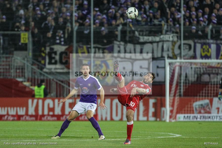 Nejmeddin Daghfous, Würzburg, flyeralarm Arena, 25.11.2016, Fussball, 2. Bundesliga, FC Erzgebirga Aue, FC Würzburger Kickers - Bild-ID: 2174666