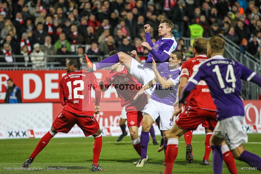 Pascal Köpke, Würzburg, flyeralarm Arena, 25.11.2016, Fussball, 2. Bundesliga, FC Erzgebirga Aue, FC Würzburger Kickers - Bild-ID: 2174681 Pascal Köpke, Würzburg, flyeralarm Arena, 25.11.2016, Fussball, 2. Bundesliga, FC Erzgebirga Aue, FC Würzburger Kickers - Bild-ID: 2174681