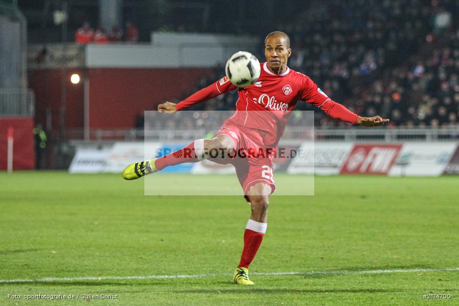 David Pisot, Würzburg, flyeralarm Arena, 25.11.2016, Fussball, 2. Bundesliga, FC Erzgebirga Aue, FC Würzburger Kickers - Bild-ID: 2174700