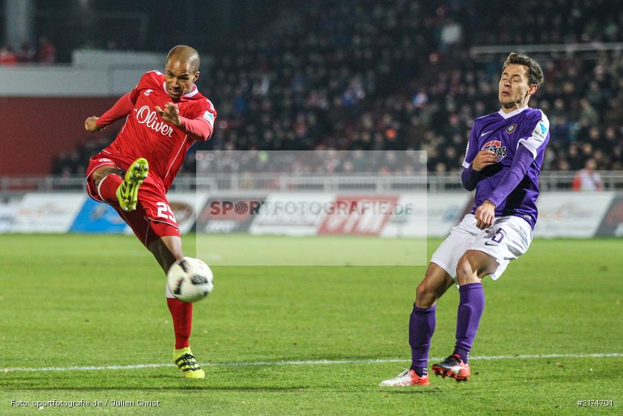 David Pisot, Würzburg, flyeralarm Arena, 25.11.2016, Fussball, 2. Bundesliga, FC Erzgebirga Aue, FC Würzburger Kickers - Bild-ID: 2174701