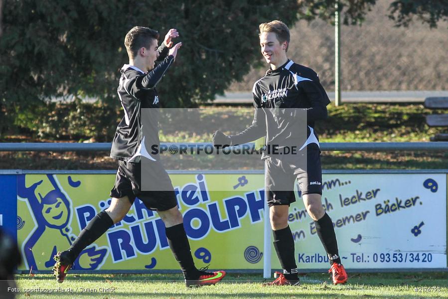 Jan Wabnitz, Dominik Bathon, TuS Röllbach, TSV Karlburg, Landesliga Nordwest, Fussball, 03.12.2016 - Bild-ID: 2174793