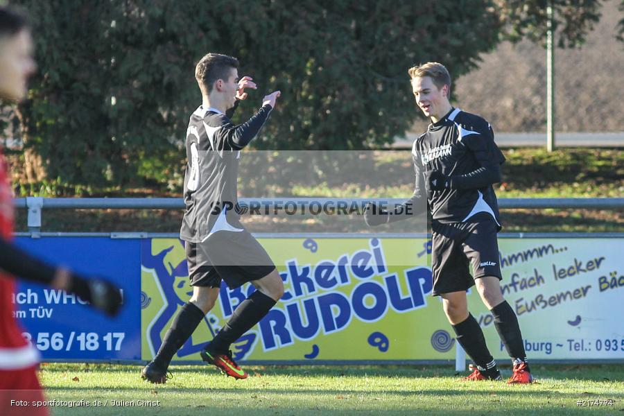 Jan Wabnitz, Dominik Bathon, TuS Röllbach, TSV Karlburg, Landesliga Nordwest, Fussball, 03.12.2016 - Bild-ID: 2174794