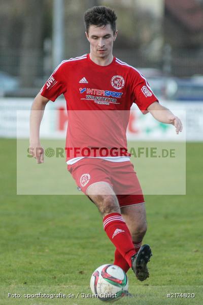 Fabian Wolf, TuS Röllbach, TSV Karlburg, Landesliga Nordwest, Fussball, 03.12.2016 - Bild-ID: 2174820
