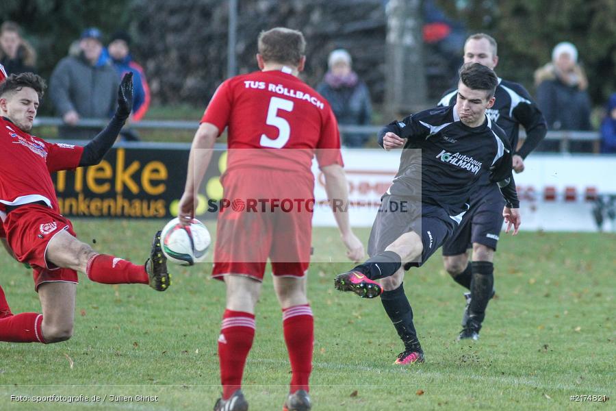 Jan Wabnitz, TuS Röllbach, TSV Karlburg, Landesliga Nordwest, Fussball, 03.12.2016 - Bild-ID: 2174821