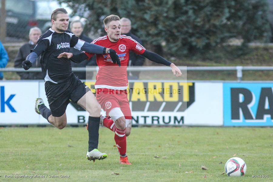 Till Link, Marvin Schramm, TuS Röllbach, TSV Karlburg, Landesliga Nordwest, Fussball, 03.12.2016 - Bild-ID: 2174825