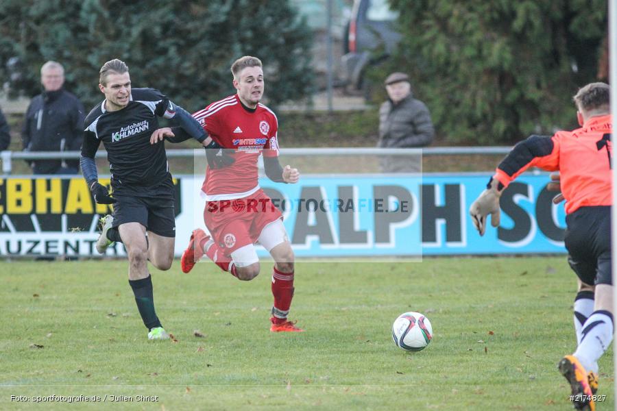 Till Link, Marvin Schramm, TuS Röllbach, TSV Karlburg, Landesliga Nordwest, Fussball, 03.12.2016 - Bild-ID: 2174827