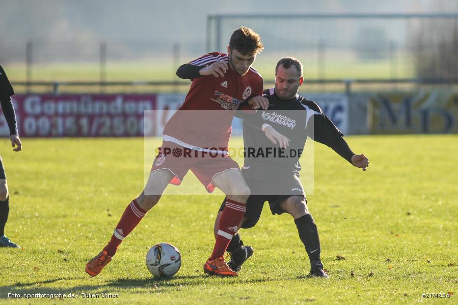 Steffen Lehofer, Andre Pascual, TuS Röllbach, TSV Karlburg, Landesliga Nordwest, Fussball, 03.12.2016 - Bild-ID: 2174836 Steffen Lehofer, Andre Pascual, TuS Röllbach, TSV Karlburg, Landesliga Nordwest, Fussball, 03.12.2016 - Bild-ID: 2174836