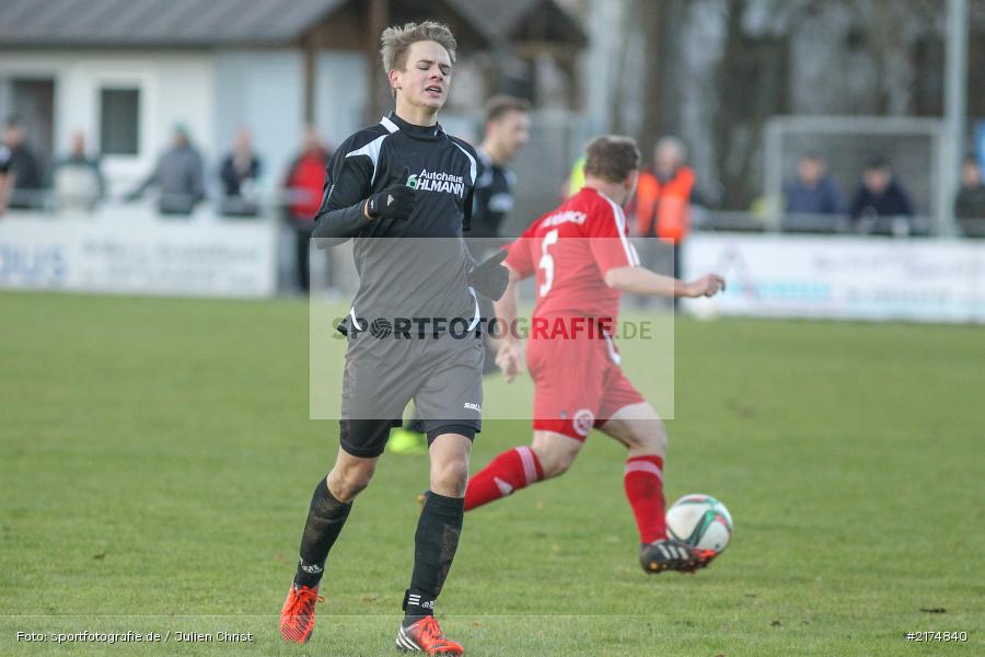 Dominik Bathon, TuS Röllbach, TSV Karlburg, Landesliga Nordwest, Fussball, 03.12.2016 - Bild-ID: 2174840 Dominik Bathon, TuS Röllbach, TSV Karlburg, Landesliga Nordwest, Fussball, 03.12.2016 - Bild-ID: 2174840