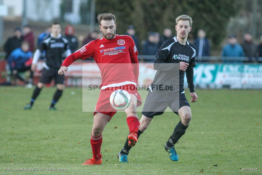 Sebastian Seubert, Mario Ackermann, TuS Röllbach, TSV Karlburg, Landesliga Nordwest, Fussball, 03.12.2016 - Bild-ID: 2174845 Sebastian Seubert, Mario Ackermann, TuS Röllbach, TSV Karlburg, Landesliga Nordwest, Fussball, 03.12.2016 - Bild-ID: 2174845