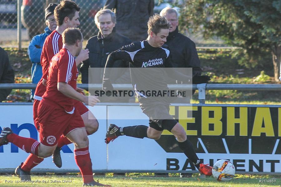 Dominik Bathon, Steffen Rohmann, TSV Karlburg, Landesliga Nordwest, Fussball, 03.12.2016 - Bild-ID: 2174859