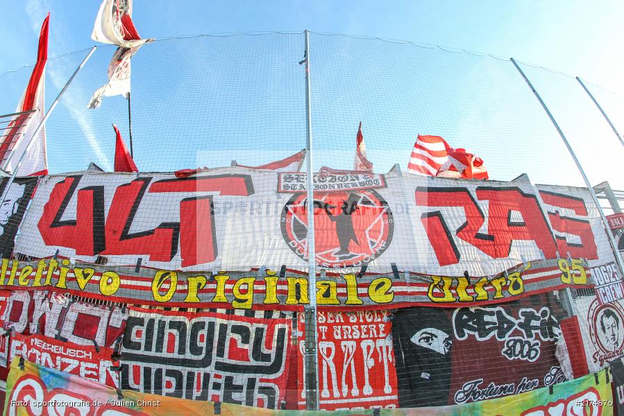 Fortuna, Ultras, flyeralarm Arena, Fortuna Düsseldorf, FC Würzburger Kickers, 2. Bundesliga, 04.12.2016 - Bild-ID: 2174876