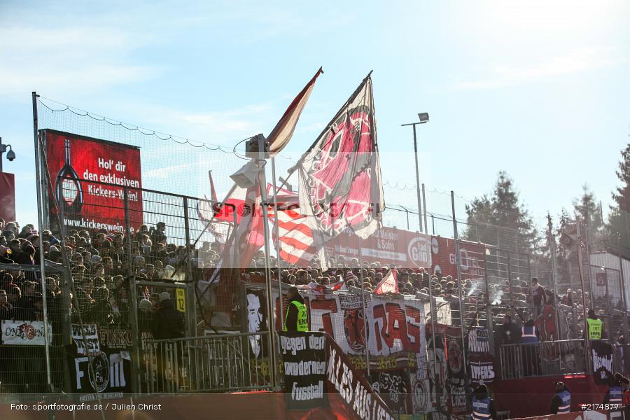 Fanblock, flyeralarm Arena, Fortuna Düsseldorf, FC Würzburger Kickers, 2. Bundesliga, 04.12.2016 - Bild-ID: 2174879