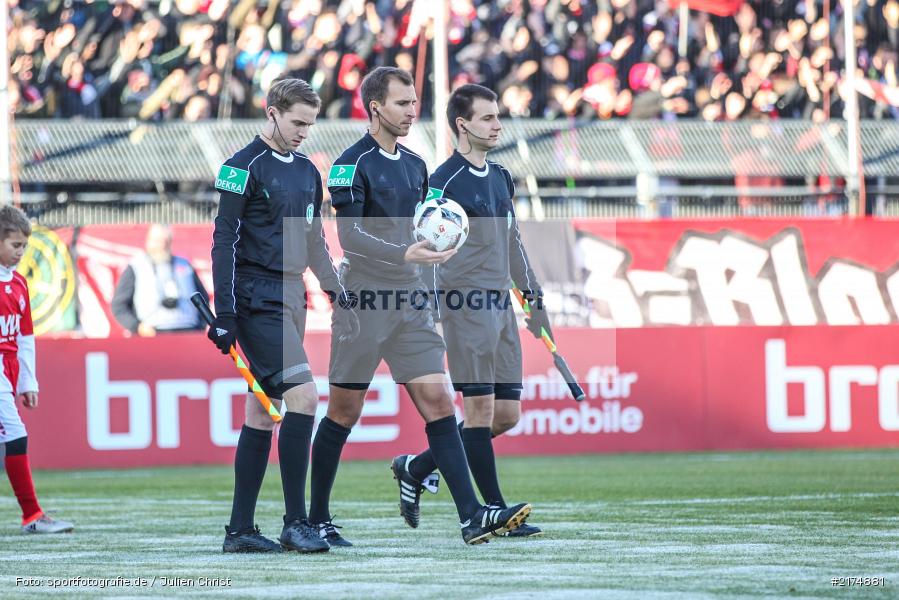 Jan Clemens Neitzel-Petersen, Tim Skorczyk, Florian Heft, flyeralarm Arena, Fortuna Düsseldorf, FC Würzburger Kickers, 2. Bundesliga, 04.12.2016 - Bild-ID: 2174881